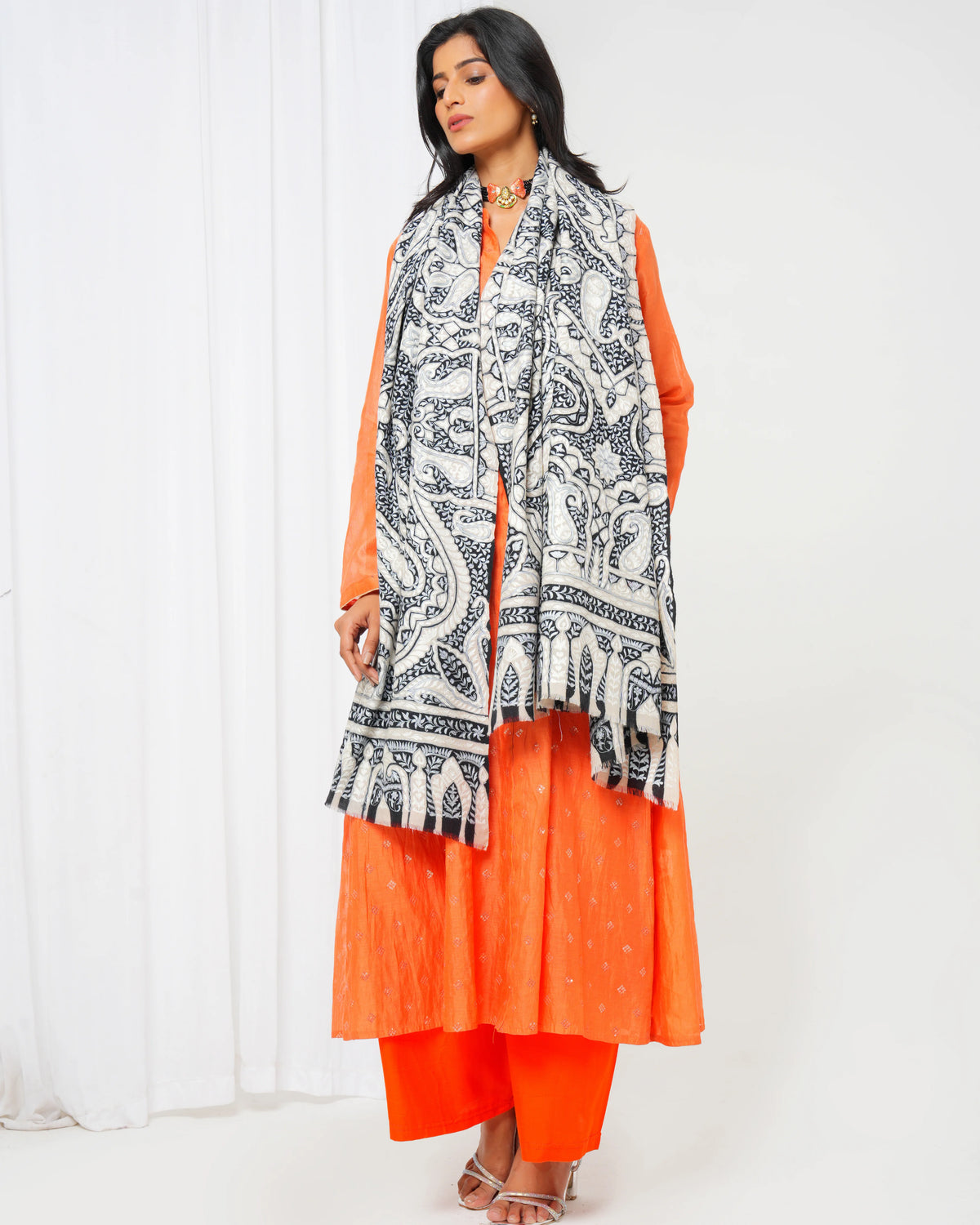 Hand Embroidered Pashmina Shawl