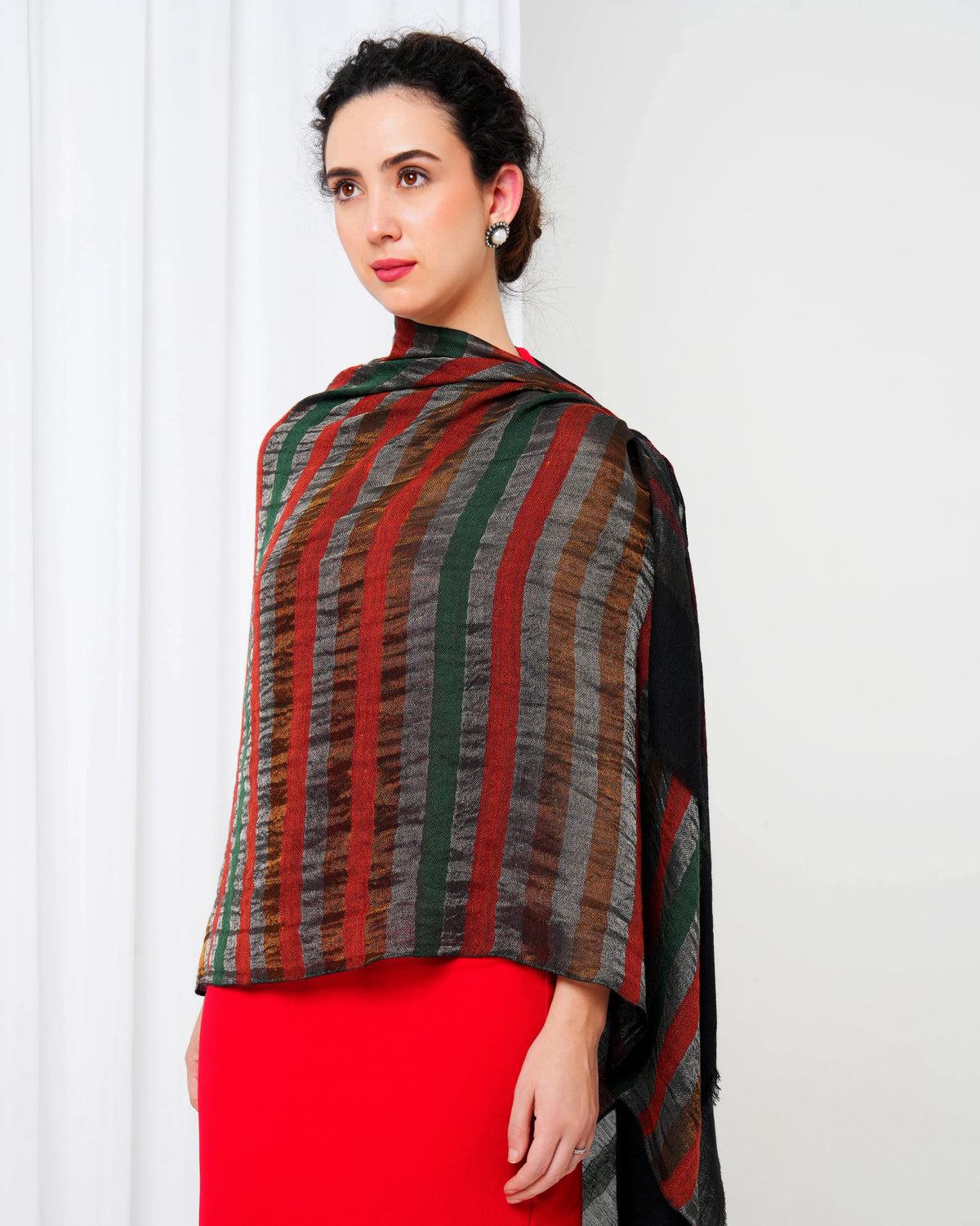 Zari Striped Pashmina Stole