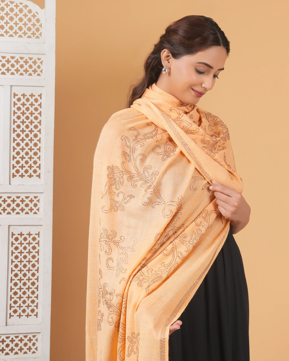 Swarovski Woolen Stole