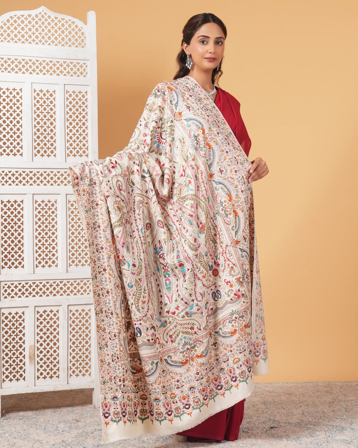 Kalamkari Pashmina Shawl