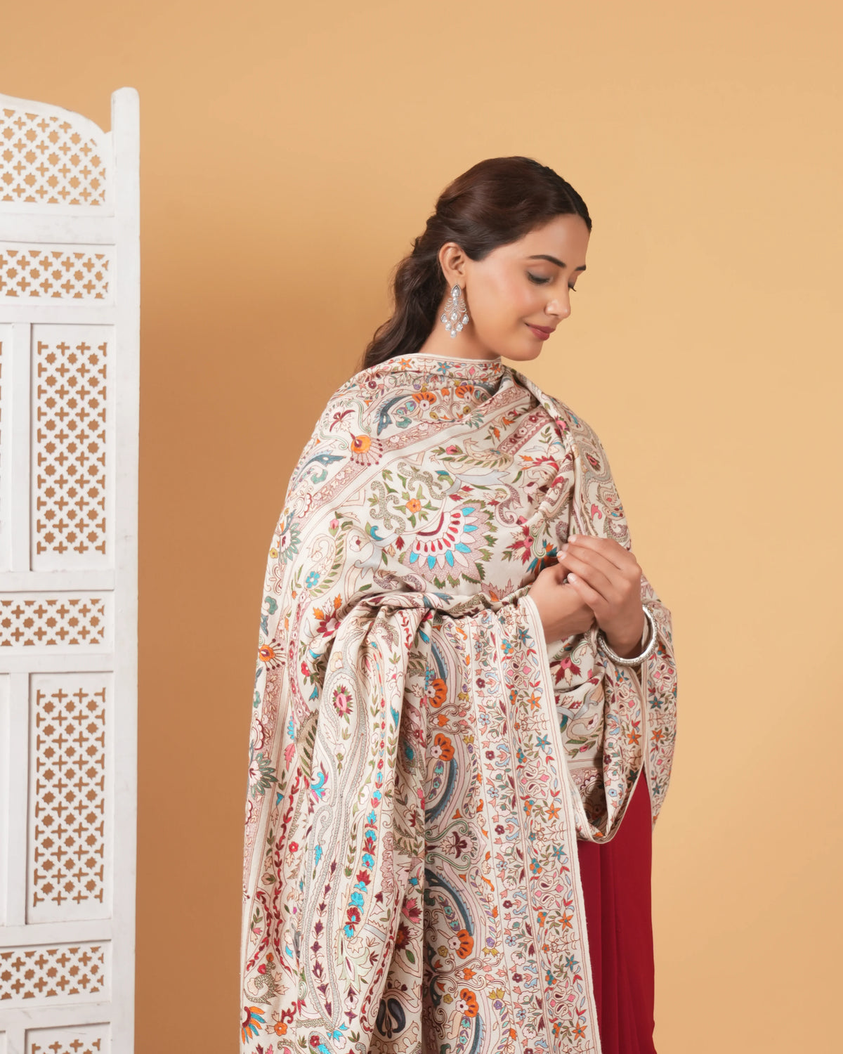 Kalamkari Pashmina Shawl