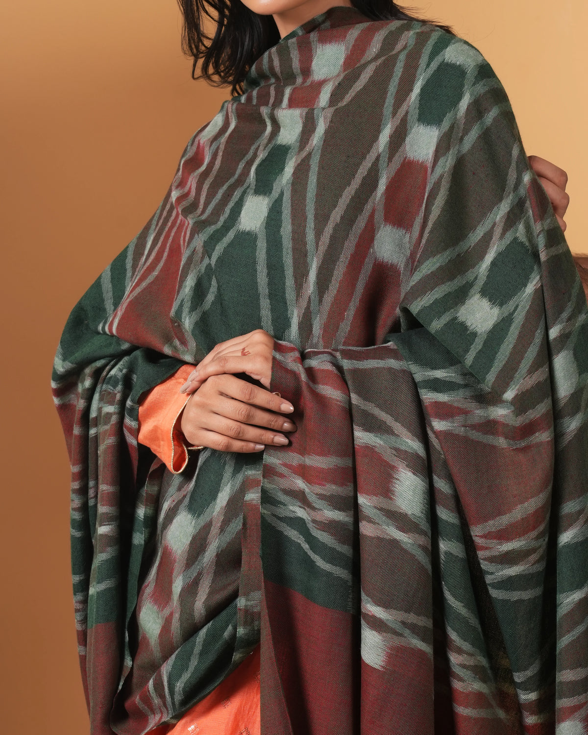 Ikat Handmade Pashmina Shawl