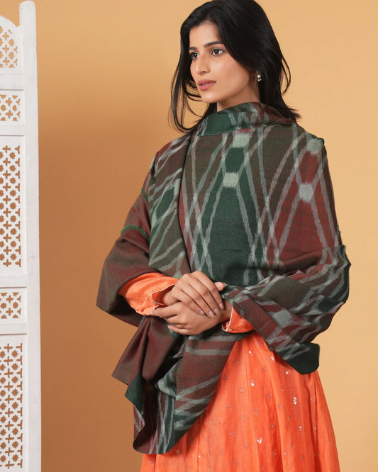 Ikat Handmade Pashmina Shawl