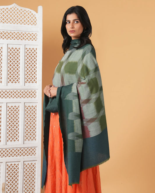 Handmade Ikat Pashmina Shawl