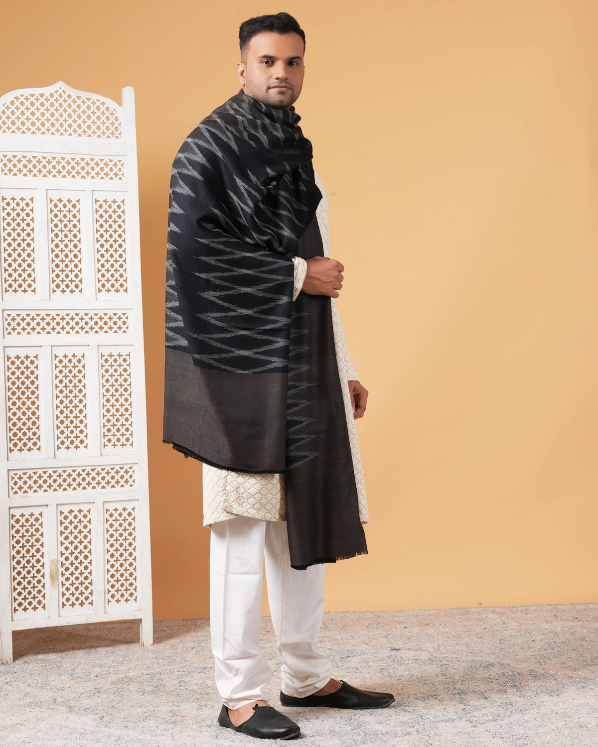Ikat Pashmina Men's Shawl