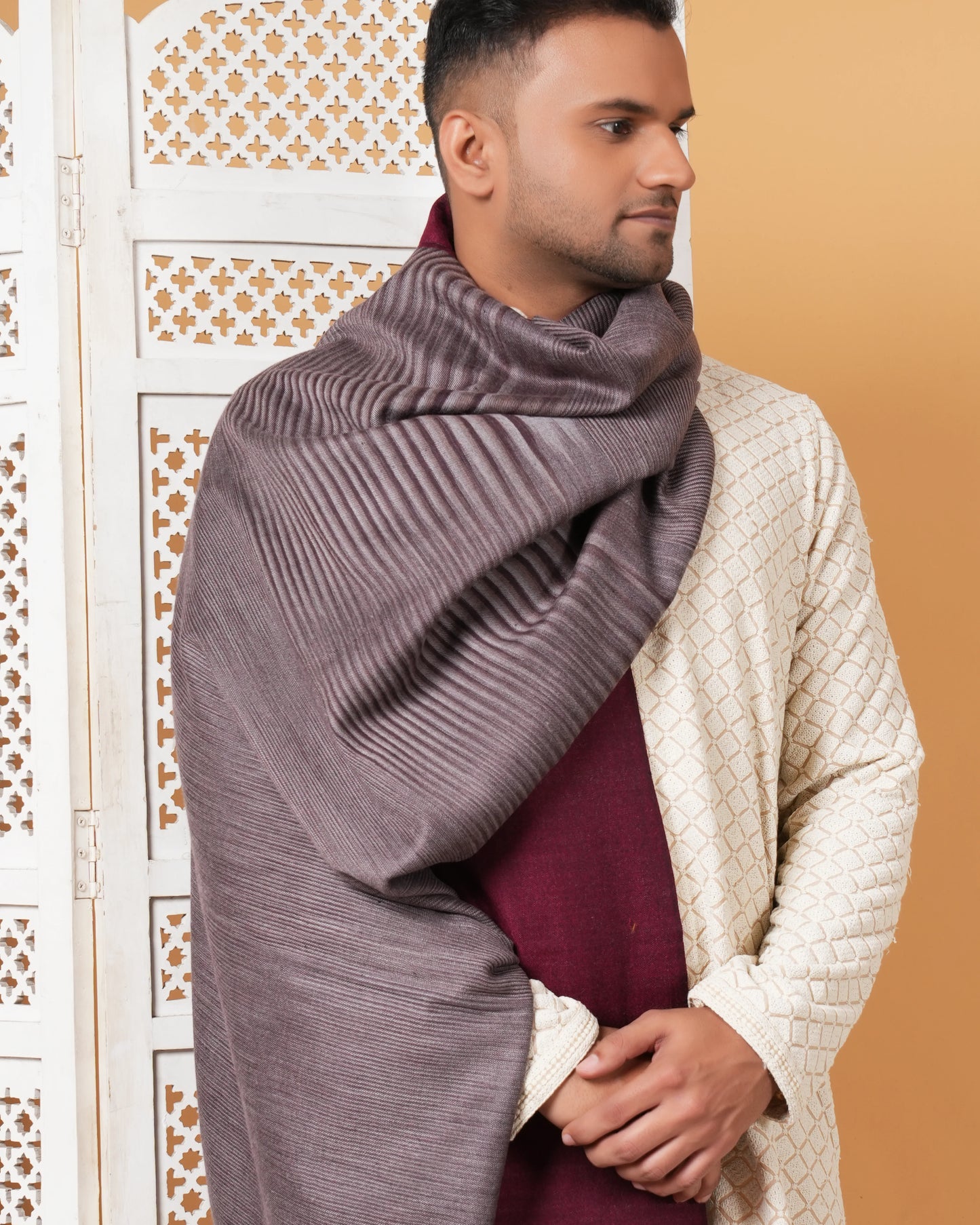 Reversible Pashmina Men's Shawl