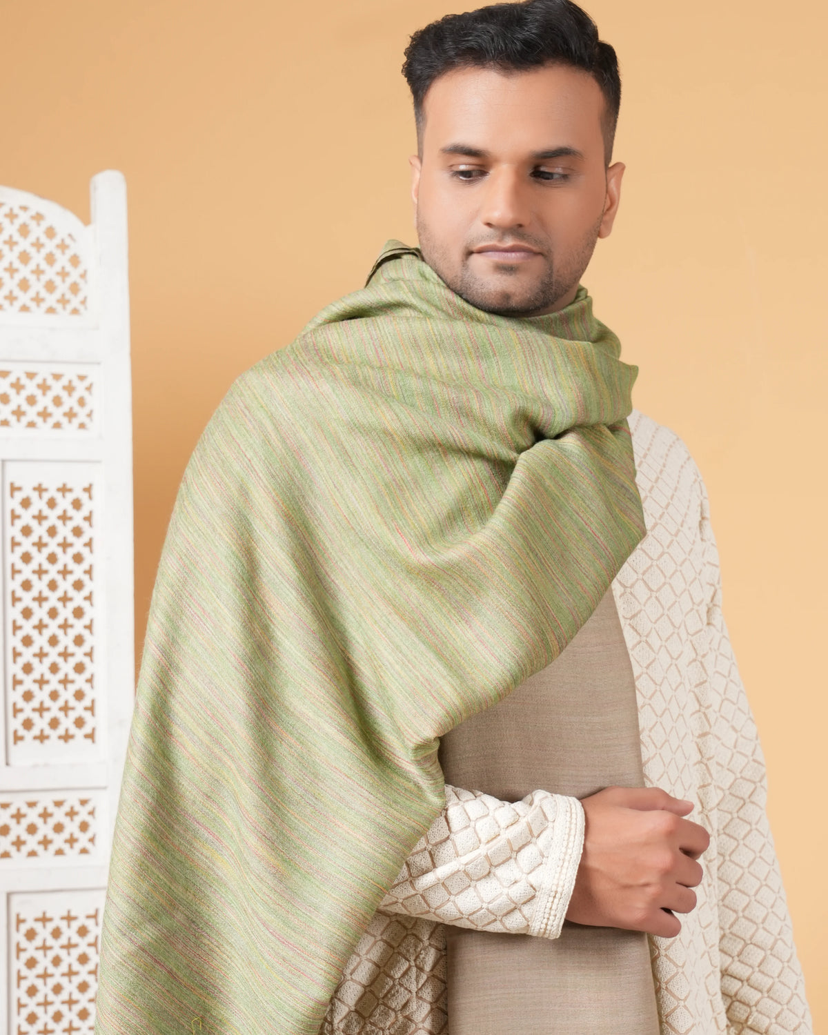 Reversible Pashmina Men's Shawl