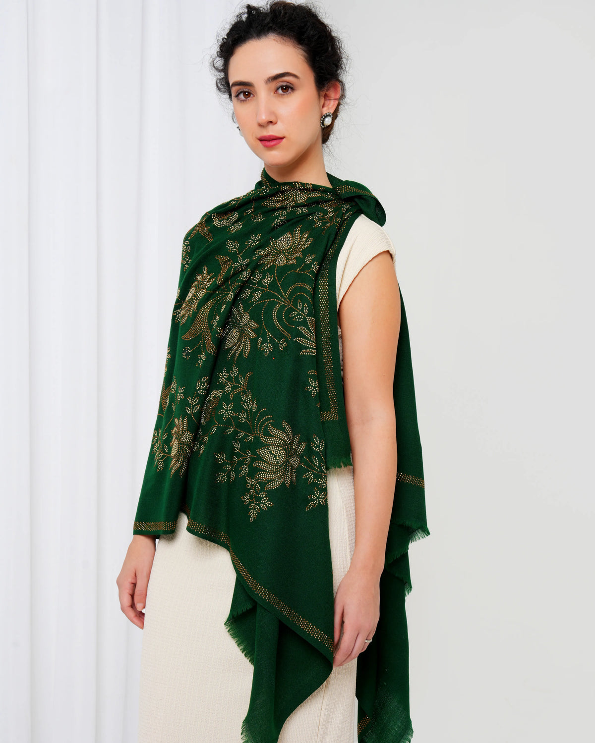 Swarovski Woolen Stole