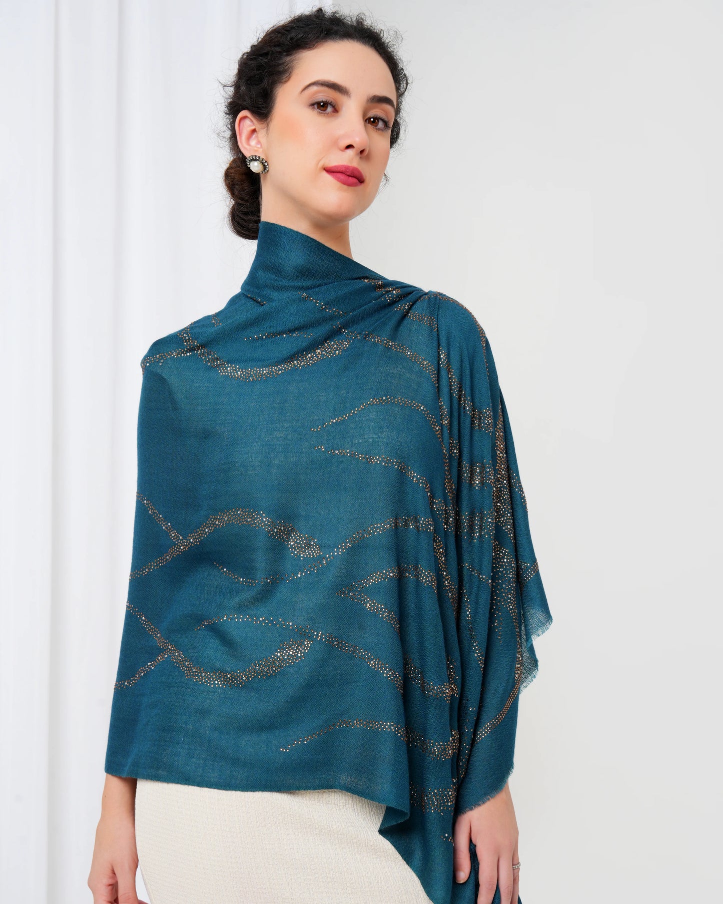 Swarovski Woolen Stole