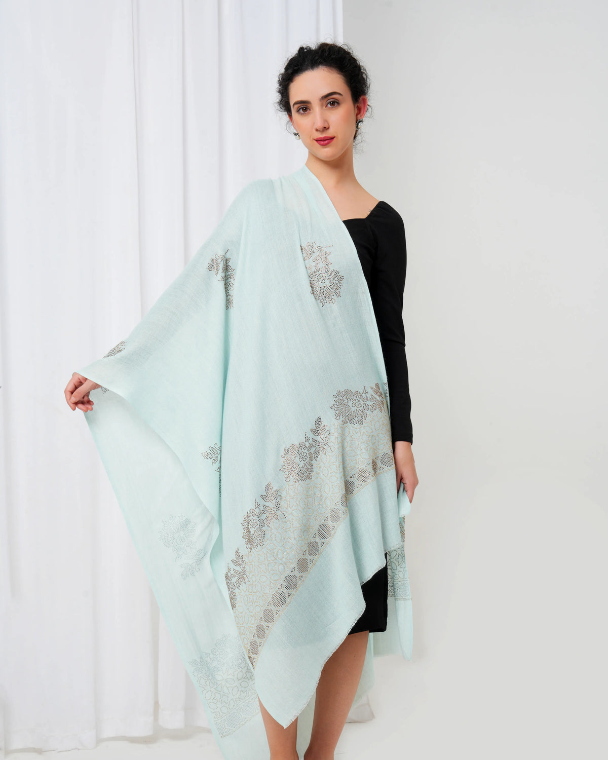 Swarovski Woolen Stole