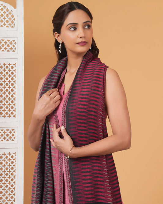 Ikat Reversible Woolen Stole