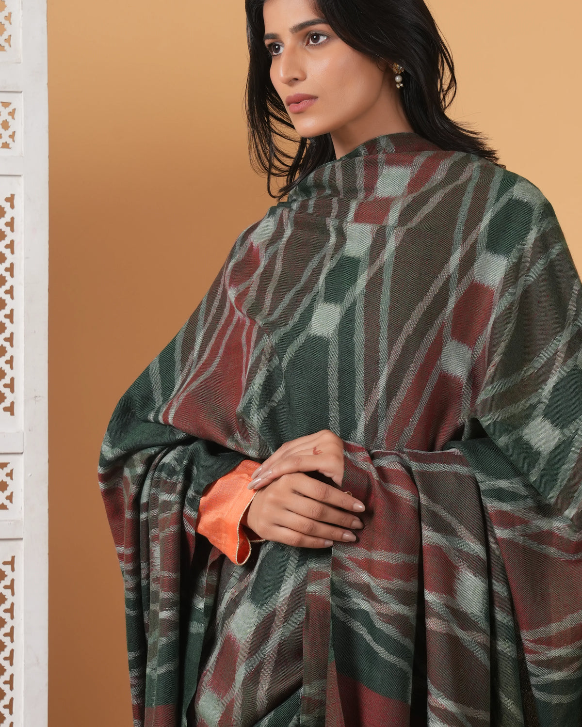 Ikat Handmade Pashmina Shawl