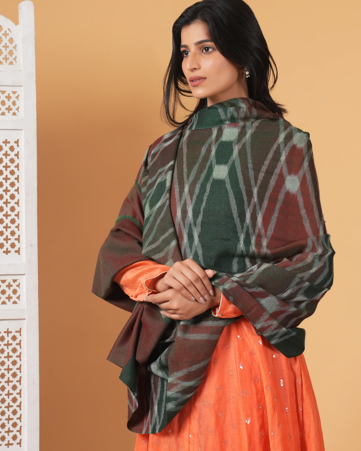 Ikat Handmade Pashmina Shawl