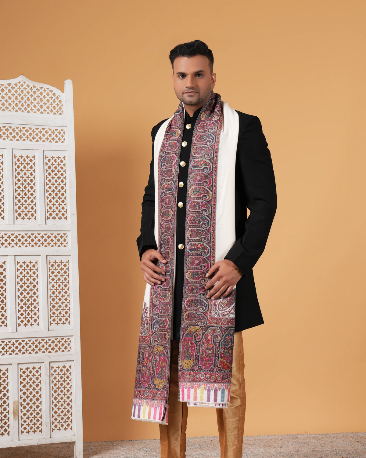 Kani Woolen Men's Shawl