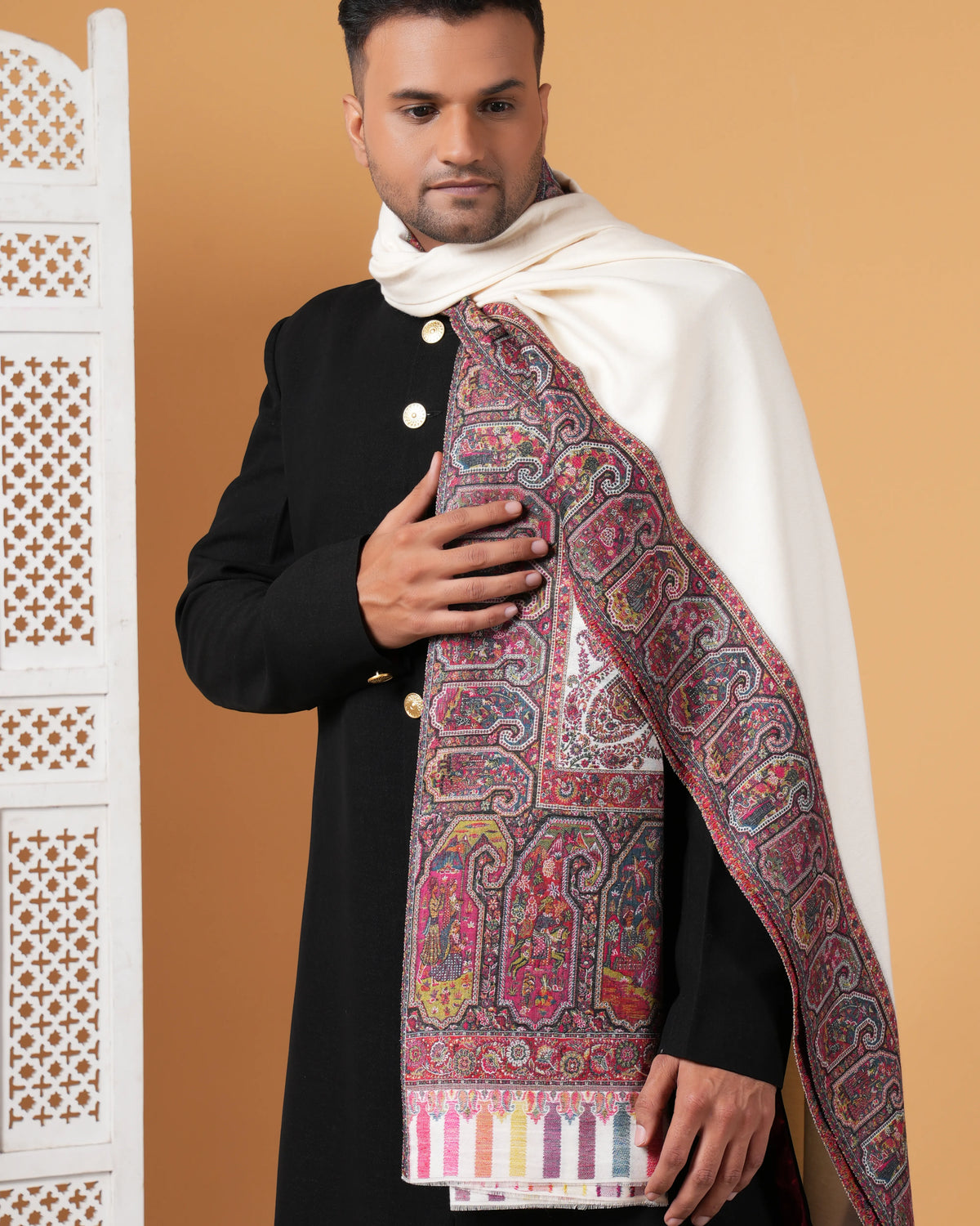 Kani Woolen Men's Shawl