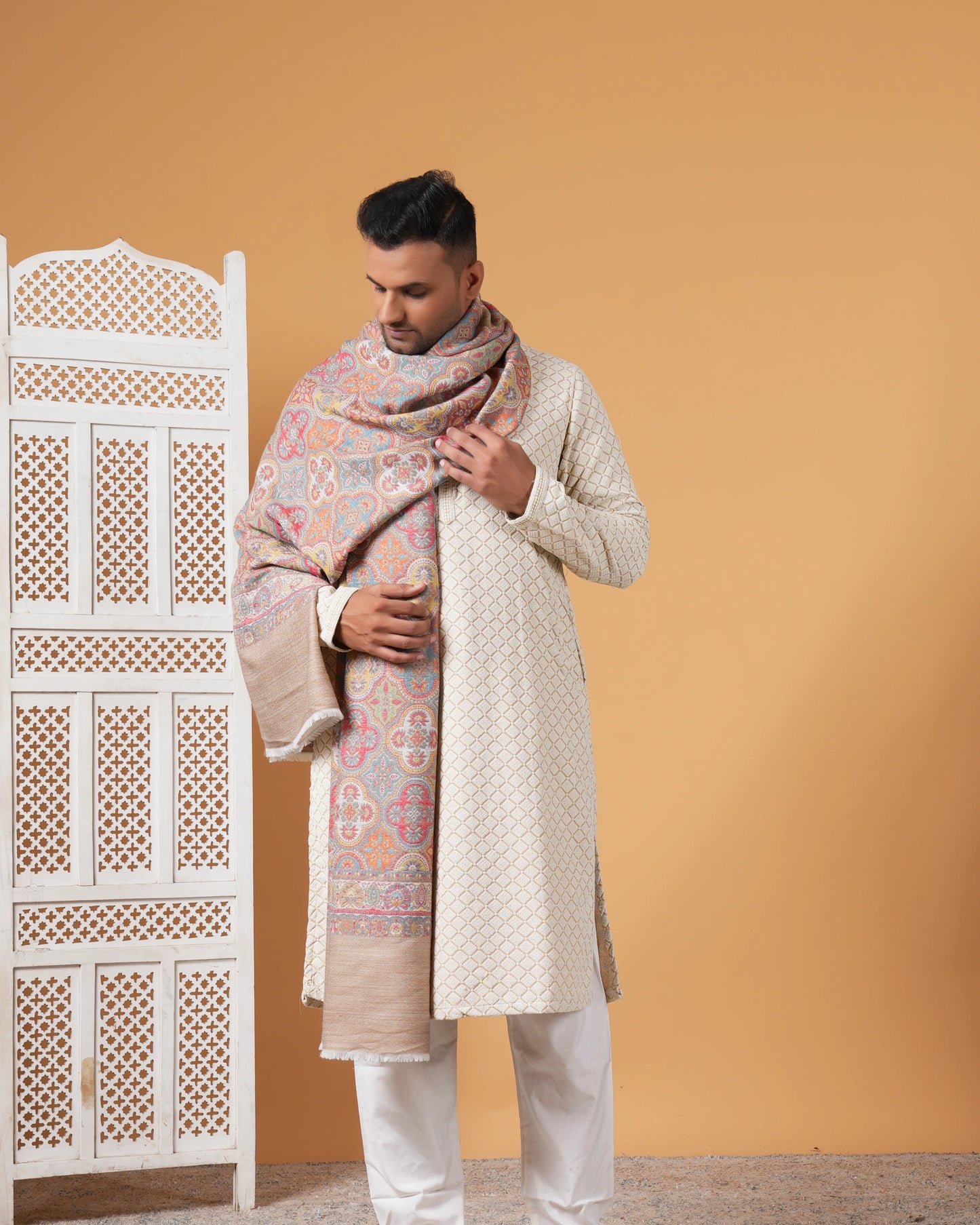 Kani Woolen Men's Shawl