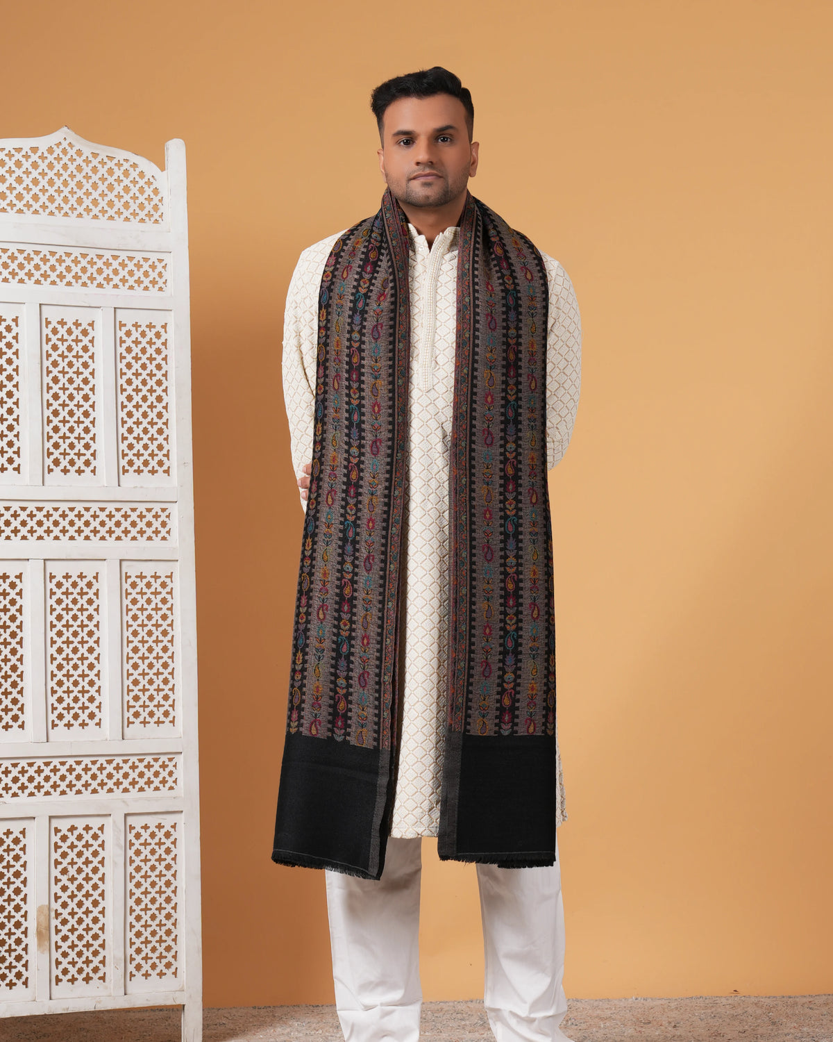 Reversible Woolen Men's Shawl