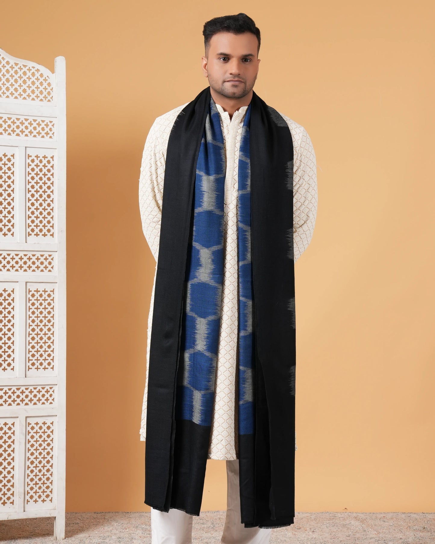 Ikat Pashmina Men's Shawl
