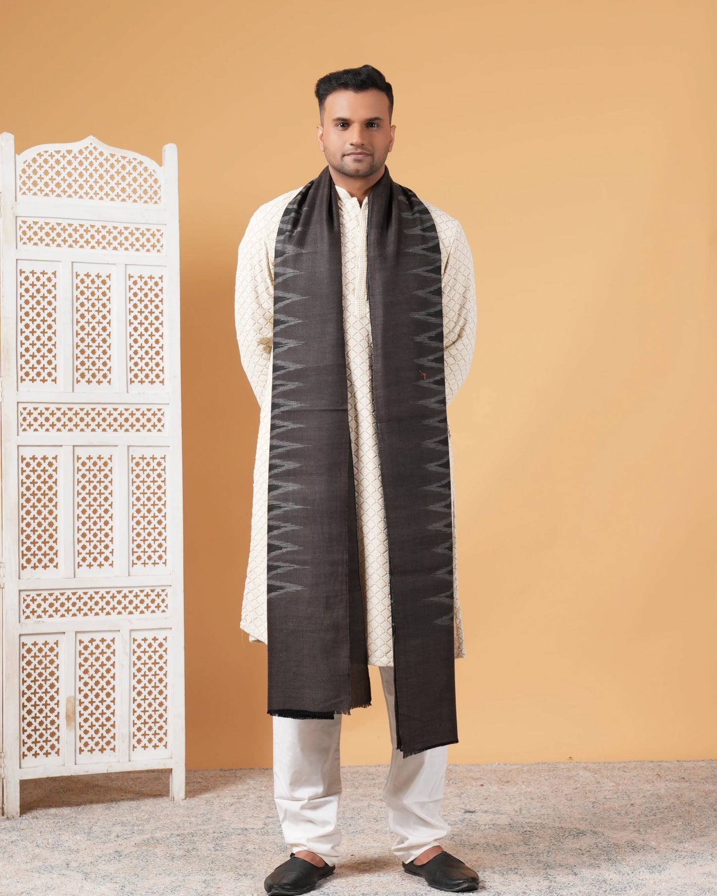 Ikat Pashmina Men's Shawl