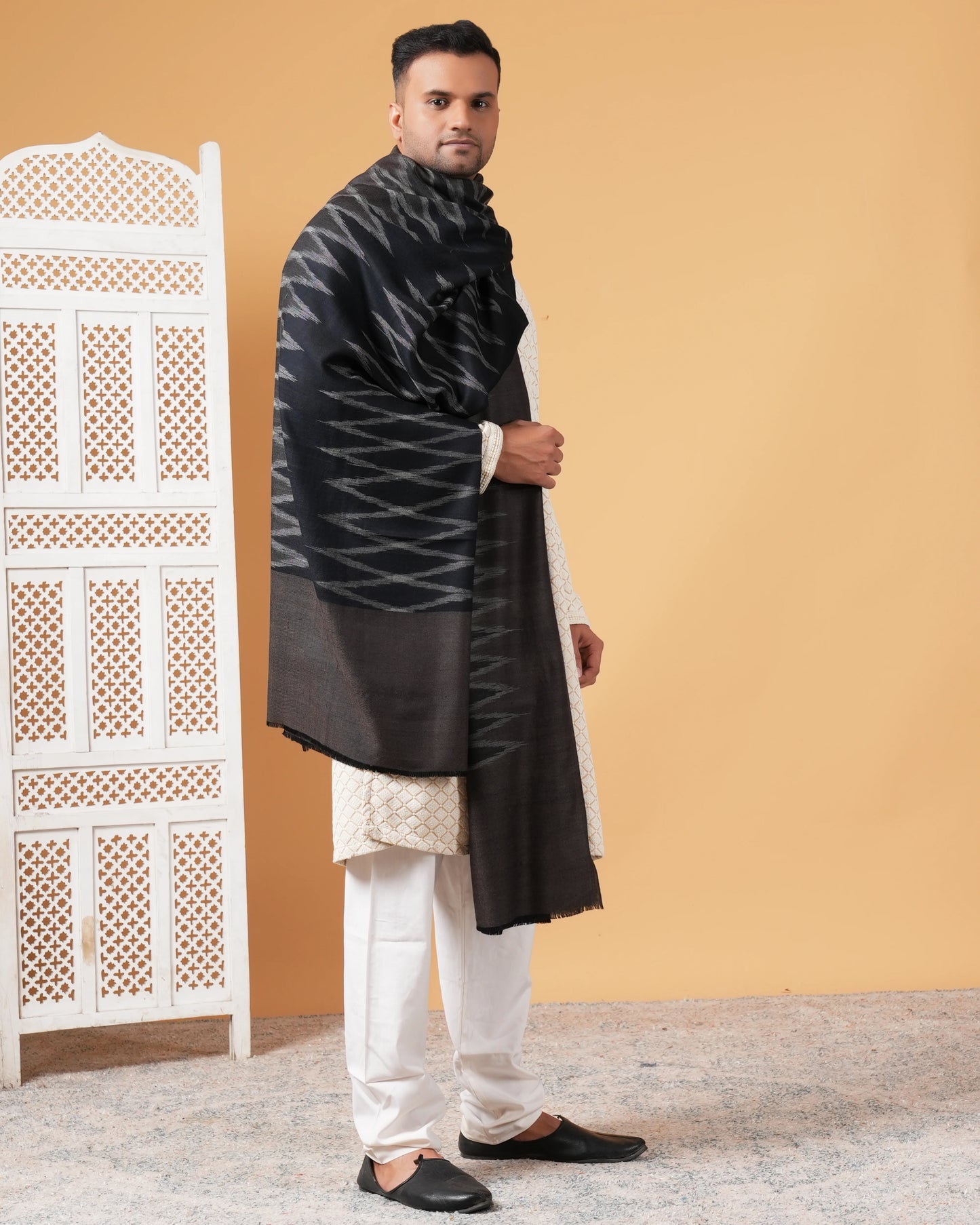 Ikat Pashmina Men's Shawl