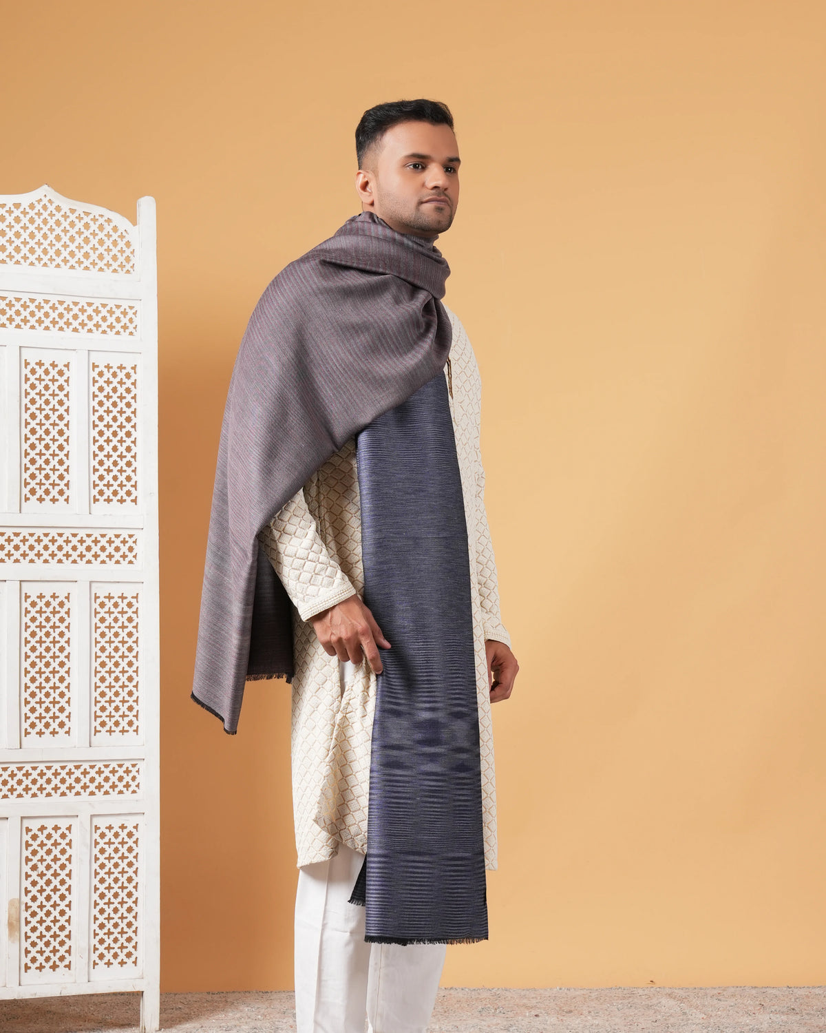 Reversible Pashmina Men's Shawl