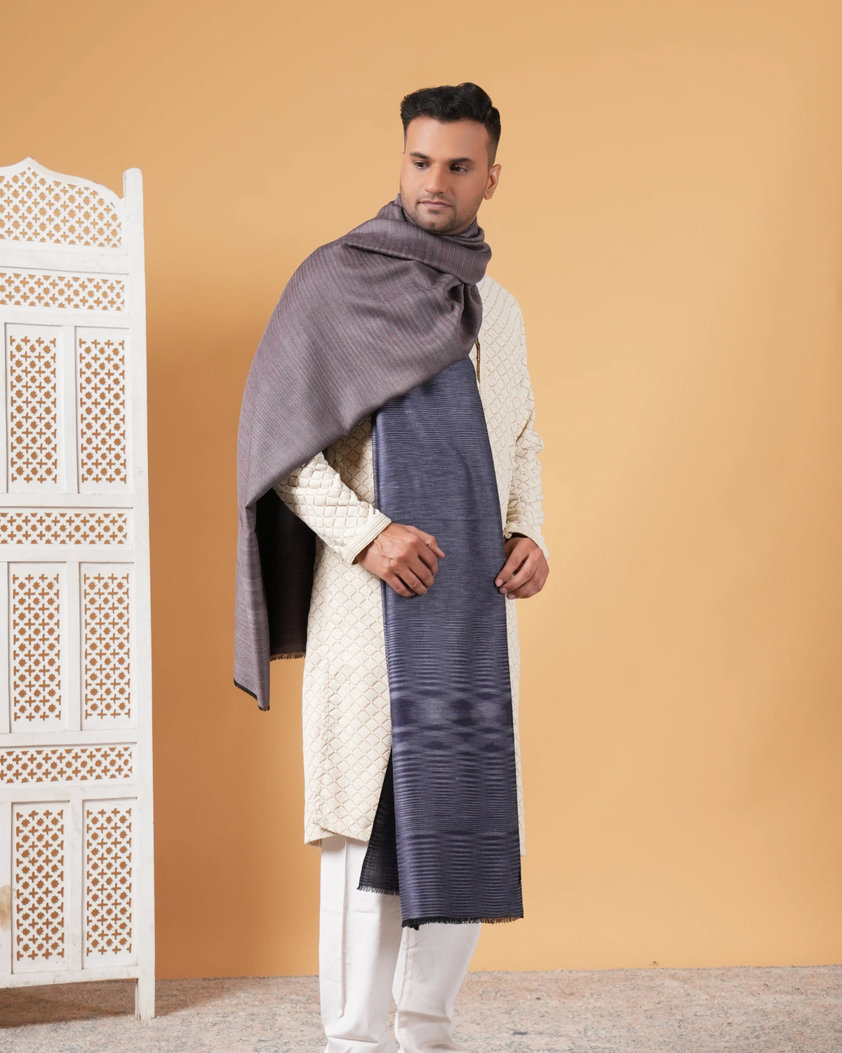 Reversible Pashmina Men's Shawl