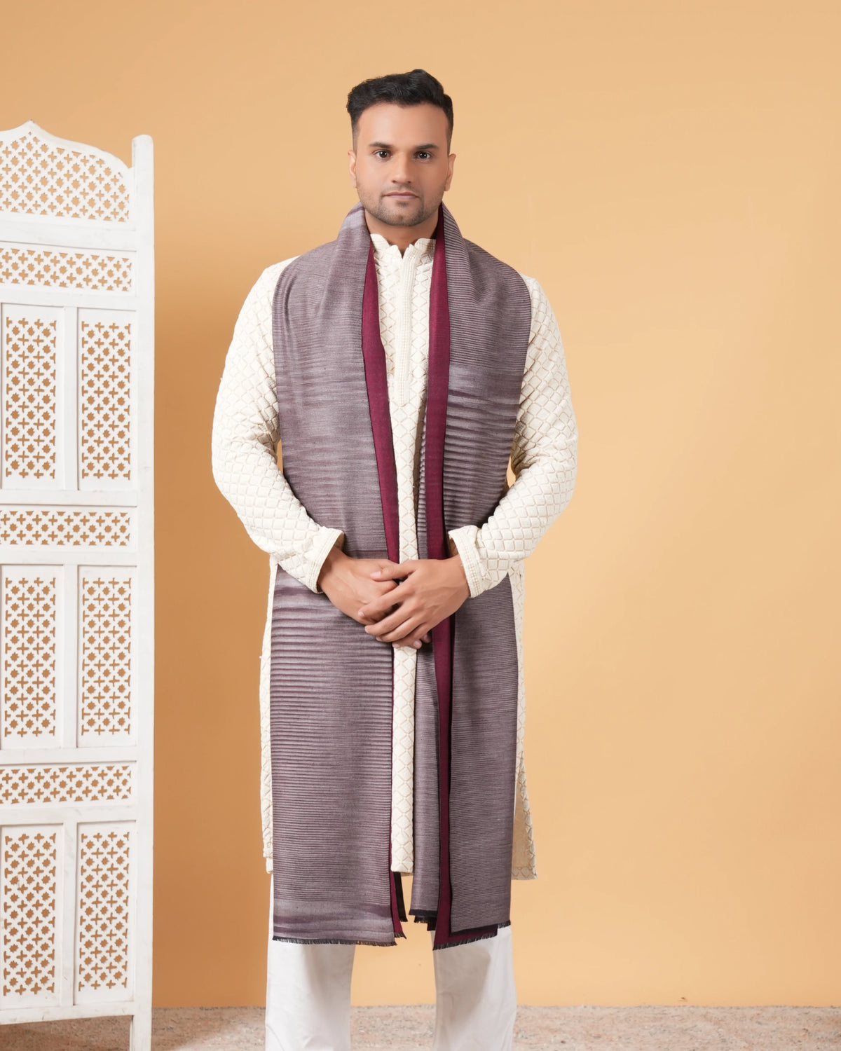 Reversible Pashmina Men's Shawl