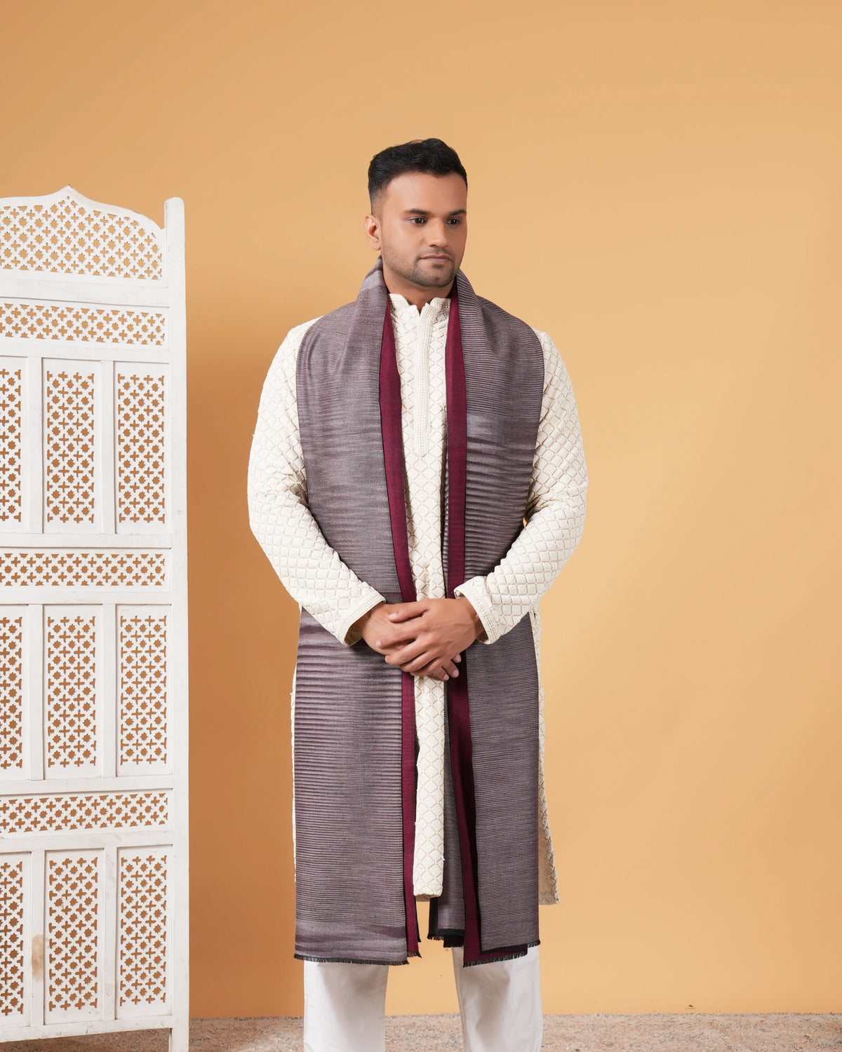 Reversible Pashmina Men's Shawl