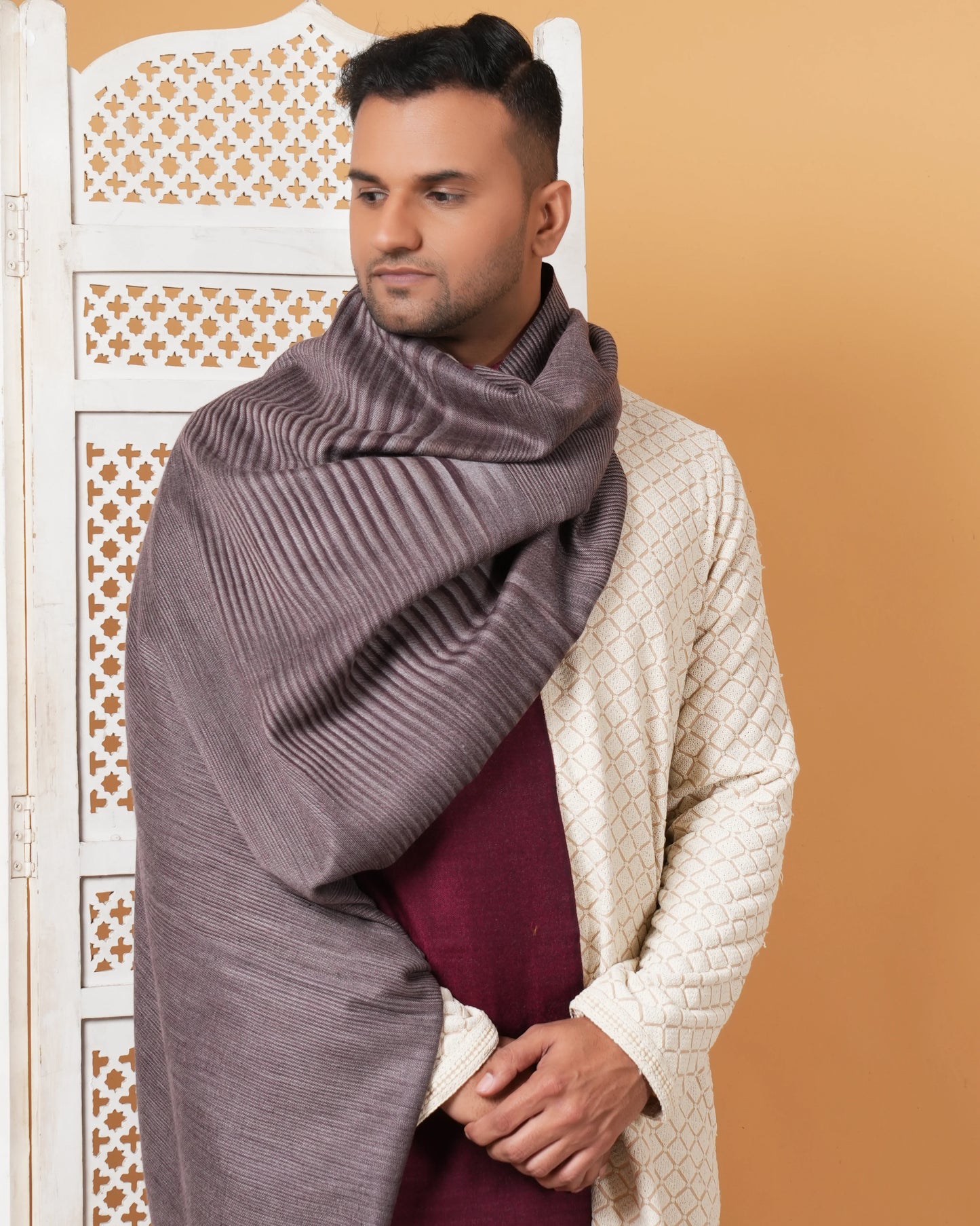 Reversible Pashmina Men's Shawl