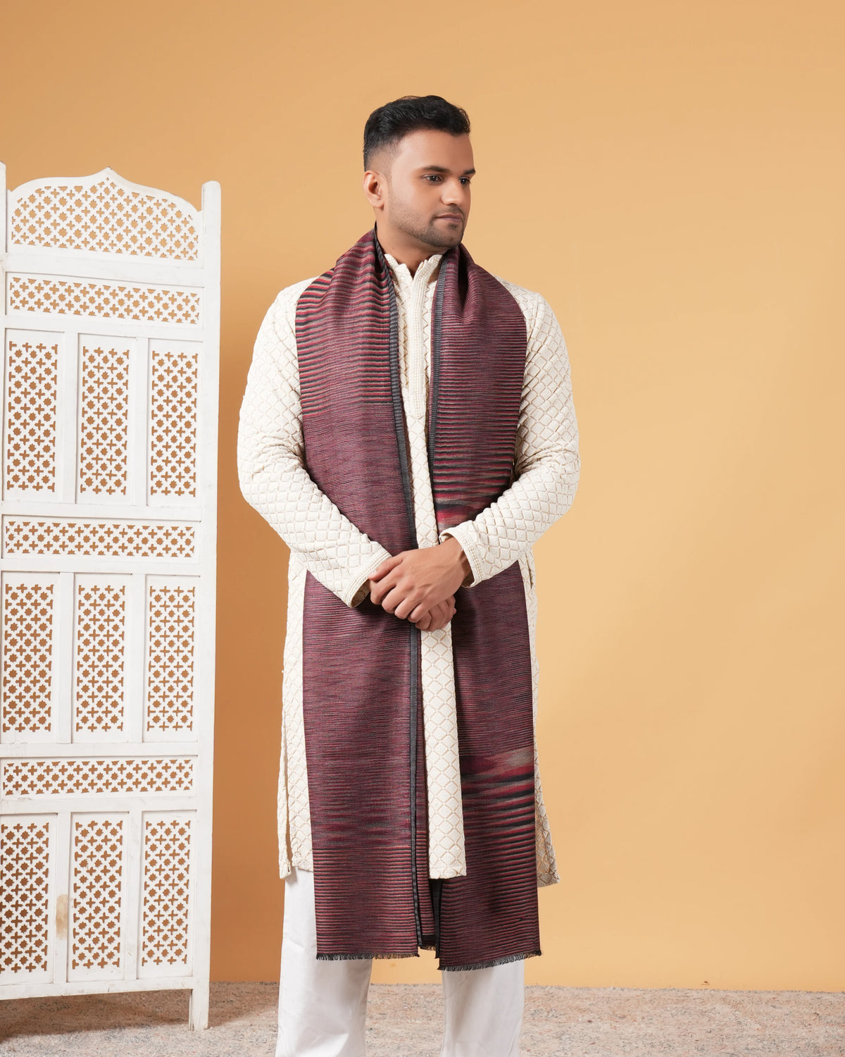 Reversible Pashmina Men's Shawl