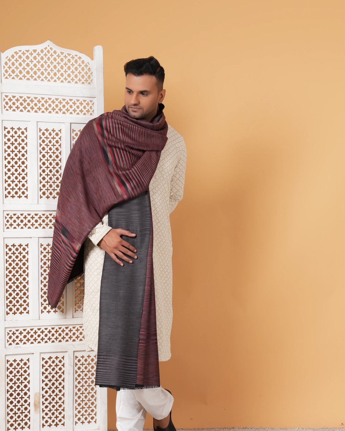 Reversible Pashmina Men's Shawl