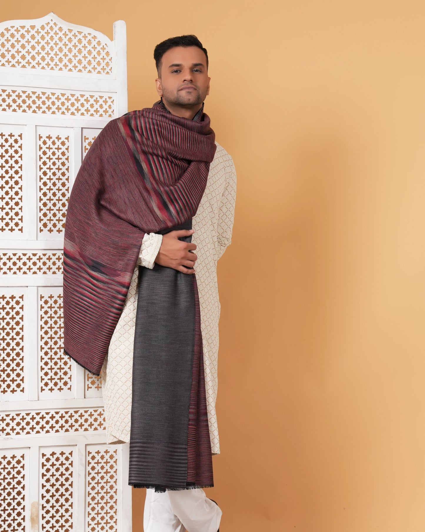Reversible Pashmina Men's Shawl