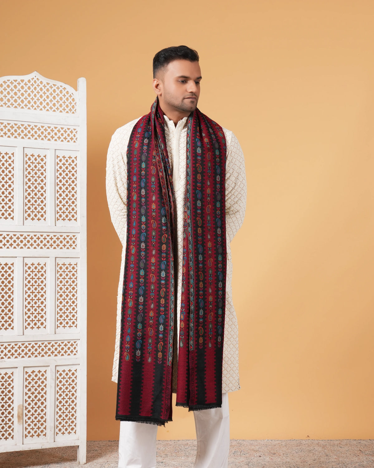 Kani Woolen Men's Shawl