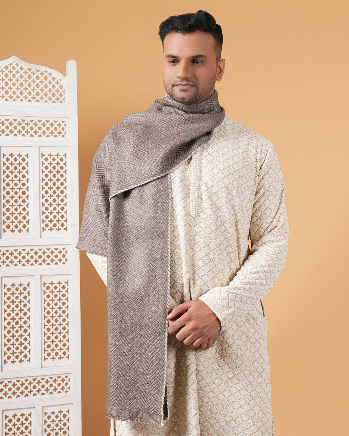 Herringbone Pashmina Muffler
