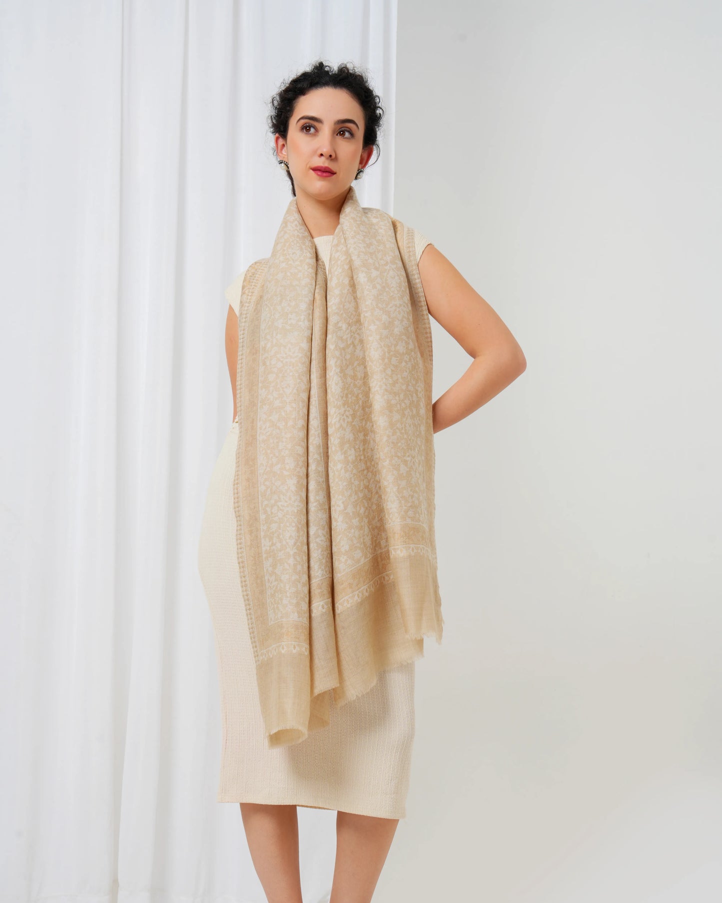 Kani Zari Woolen Stole