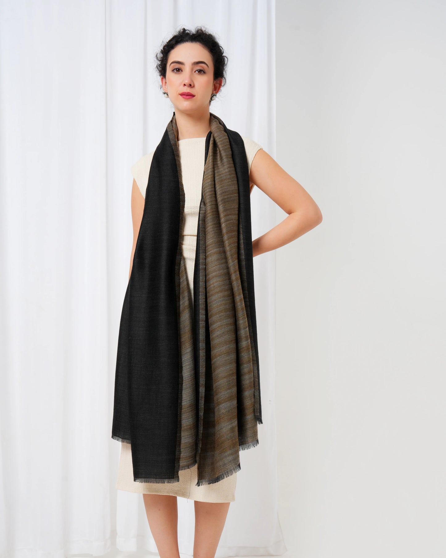 Space-Dyed Woolen Stole