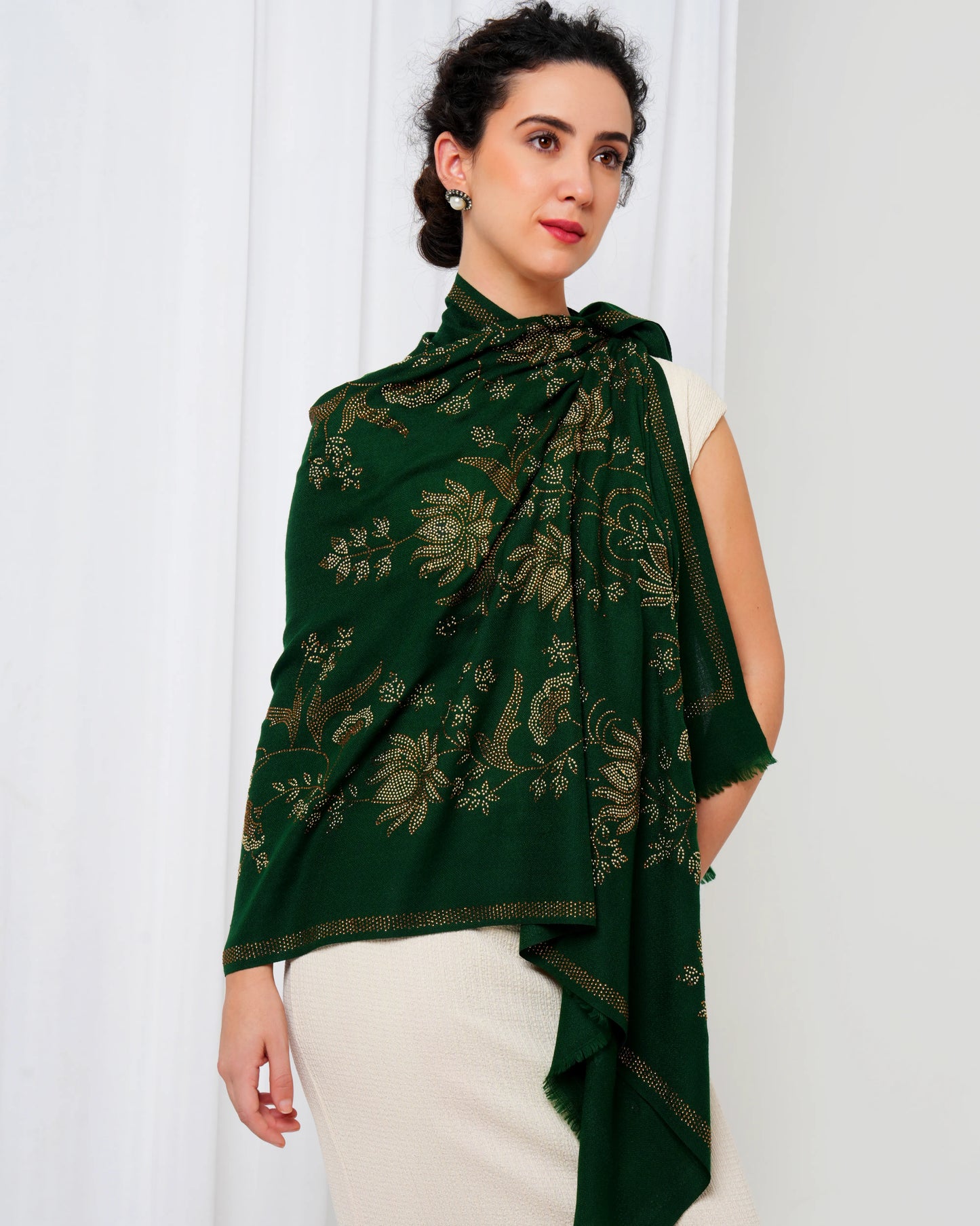Swarovski Woolen Stole