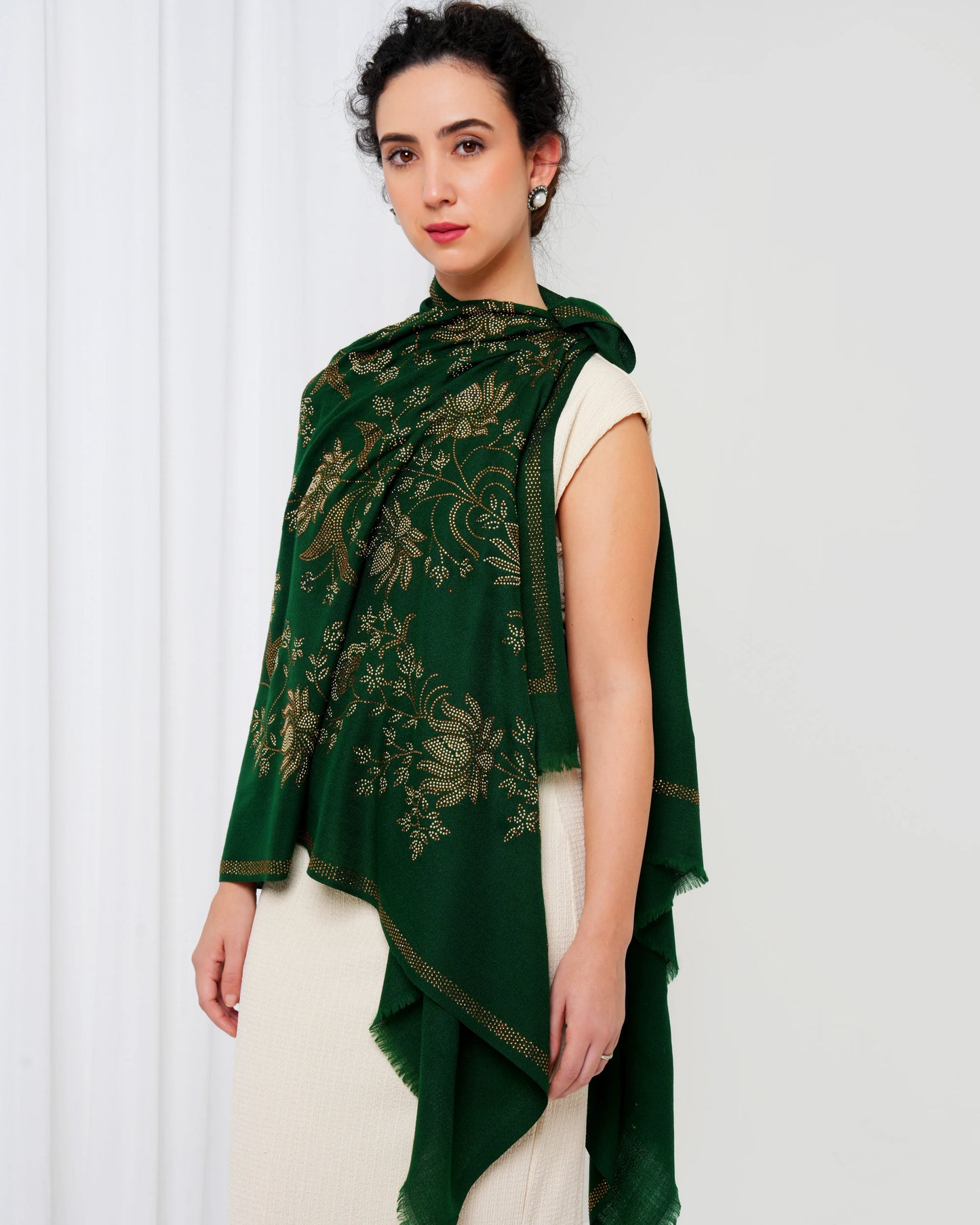 Swarovski Woolen Stole