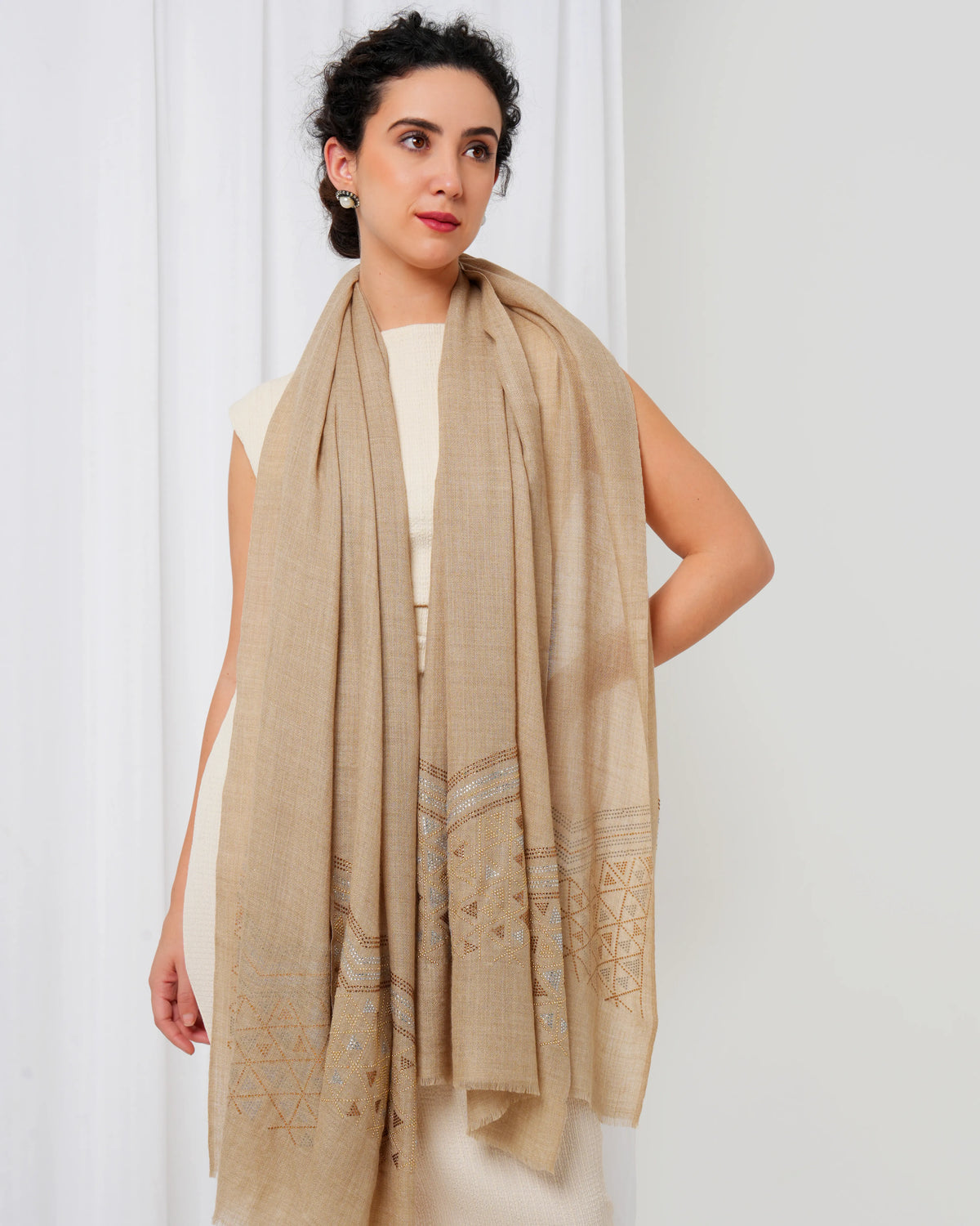 Swarovski Woolen Stole