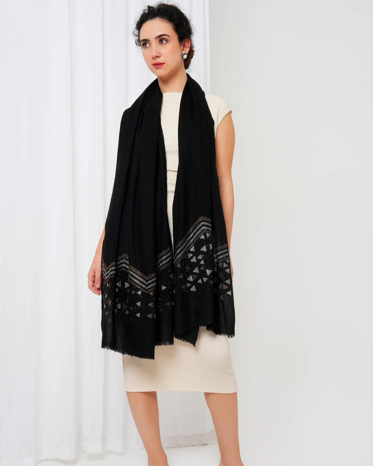 Swarovski Woolen Stole