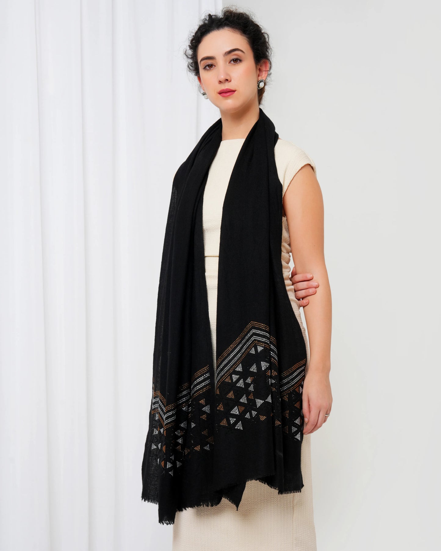 Swarovski Woolen Stole