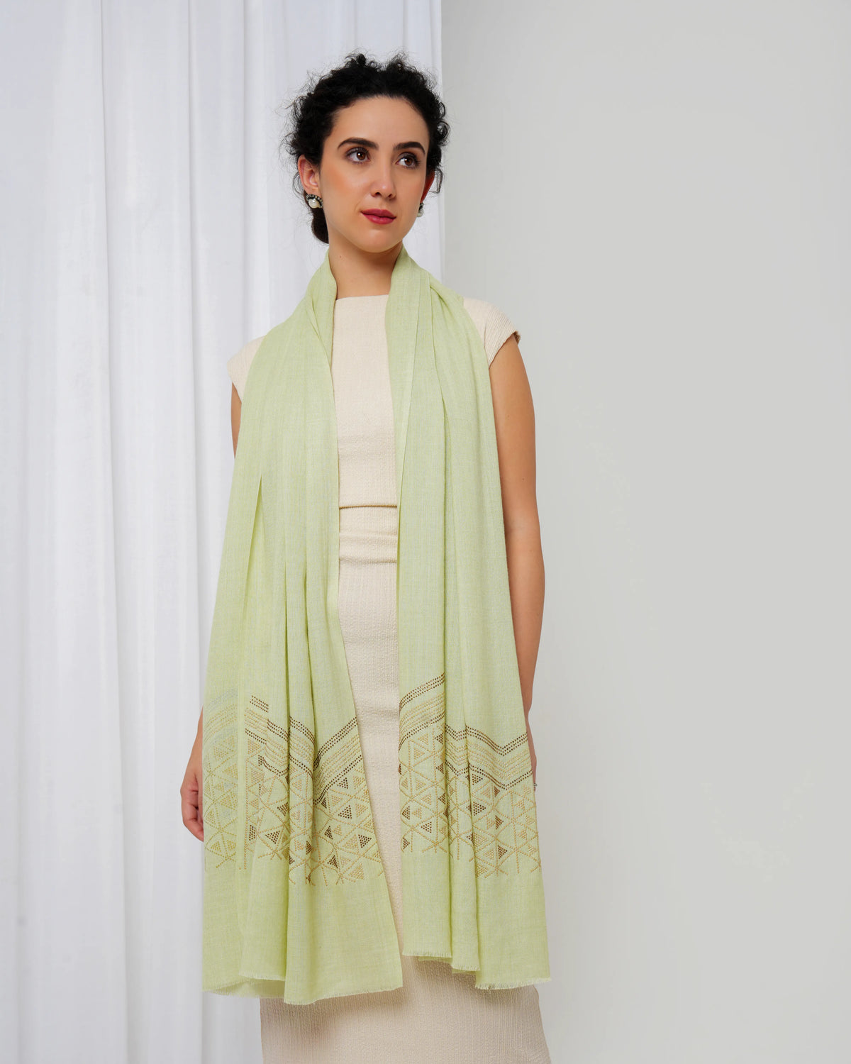 Swarovski Woolen Stole