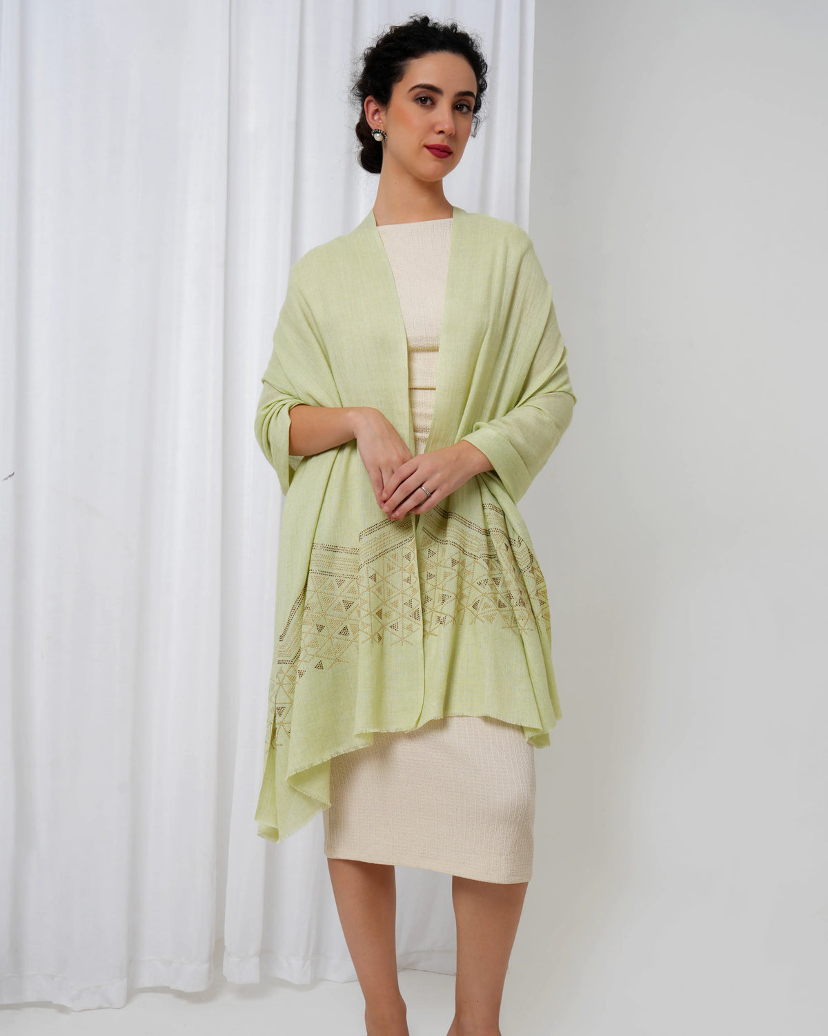 Swarovski Woolen Stole