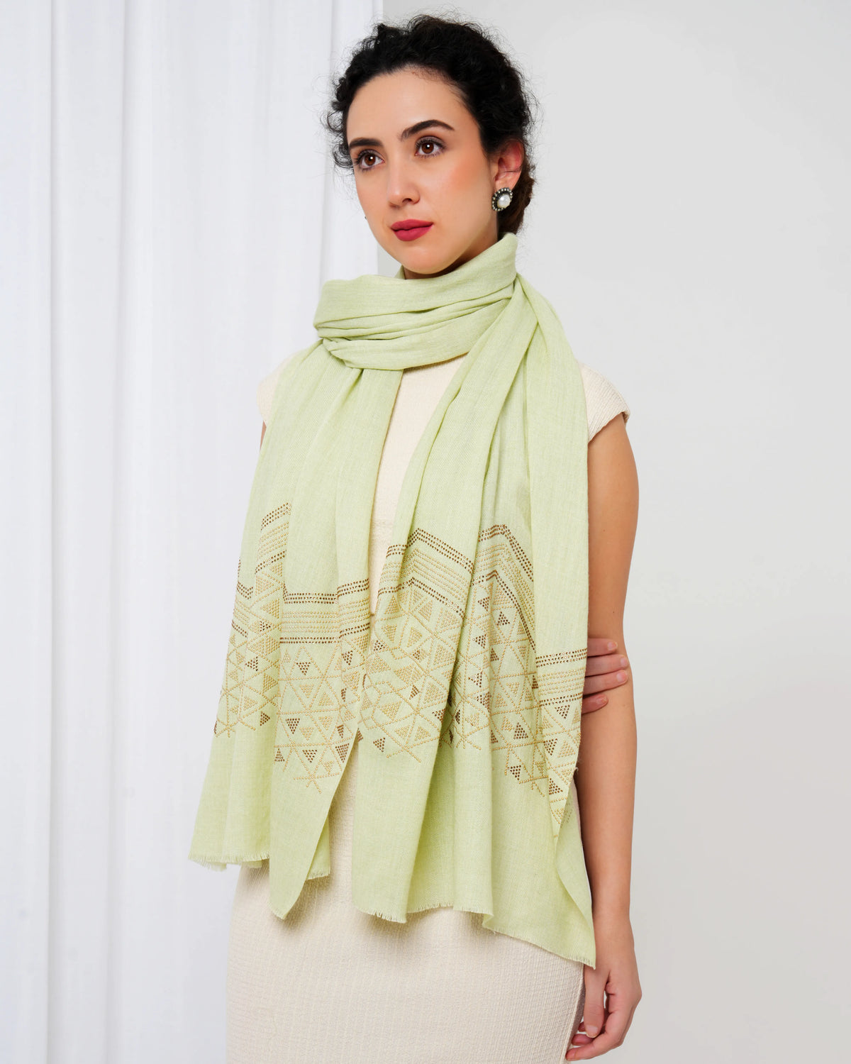 Swarovski Woolen Stole