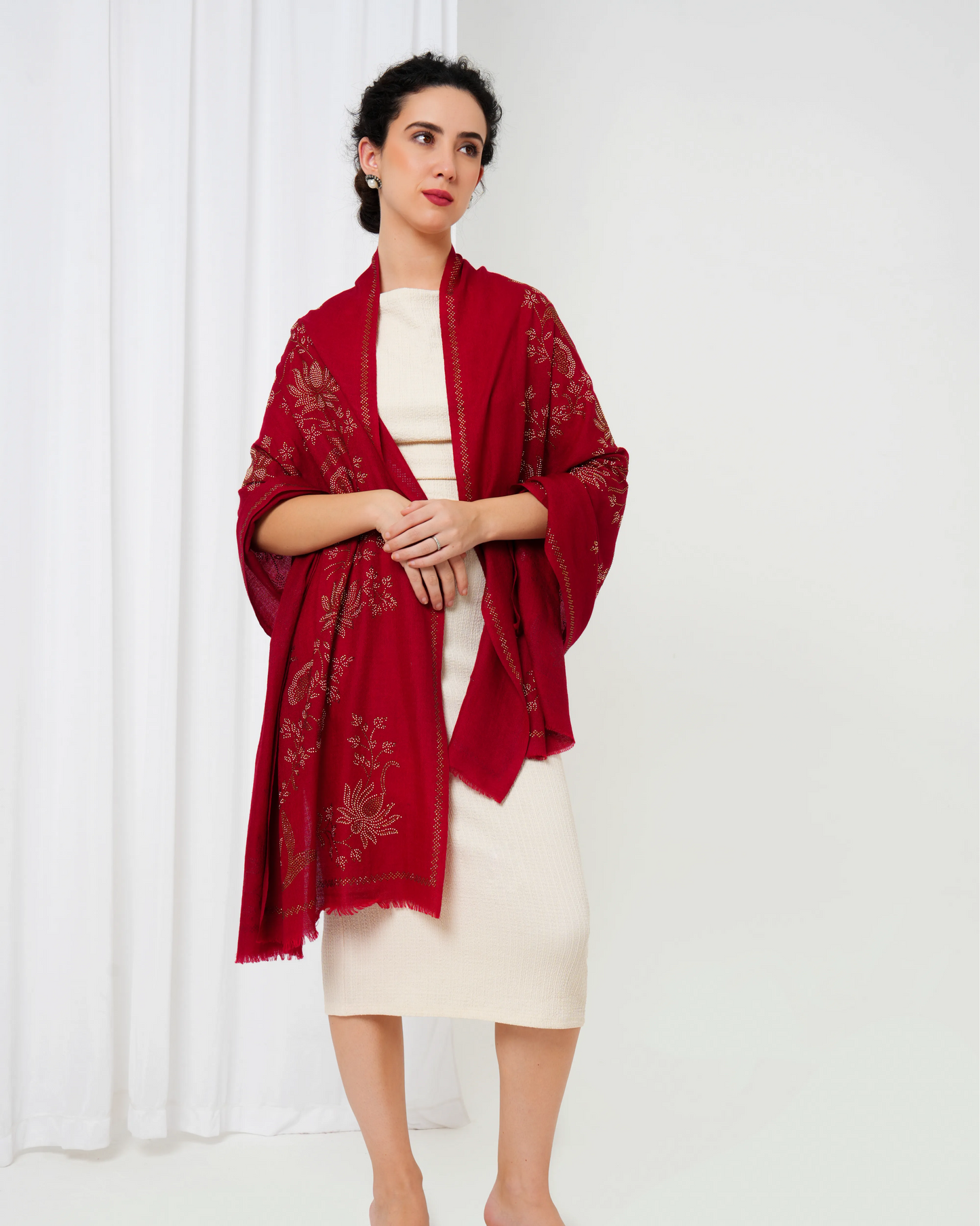 Swarovski Woolen Stole