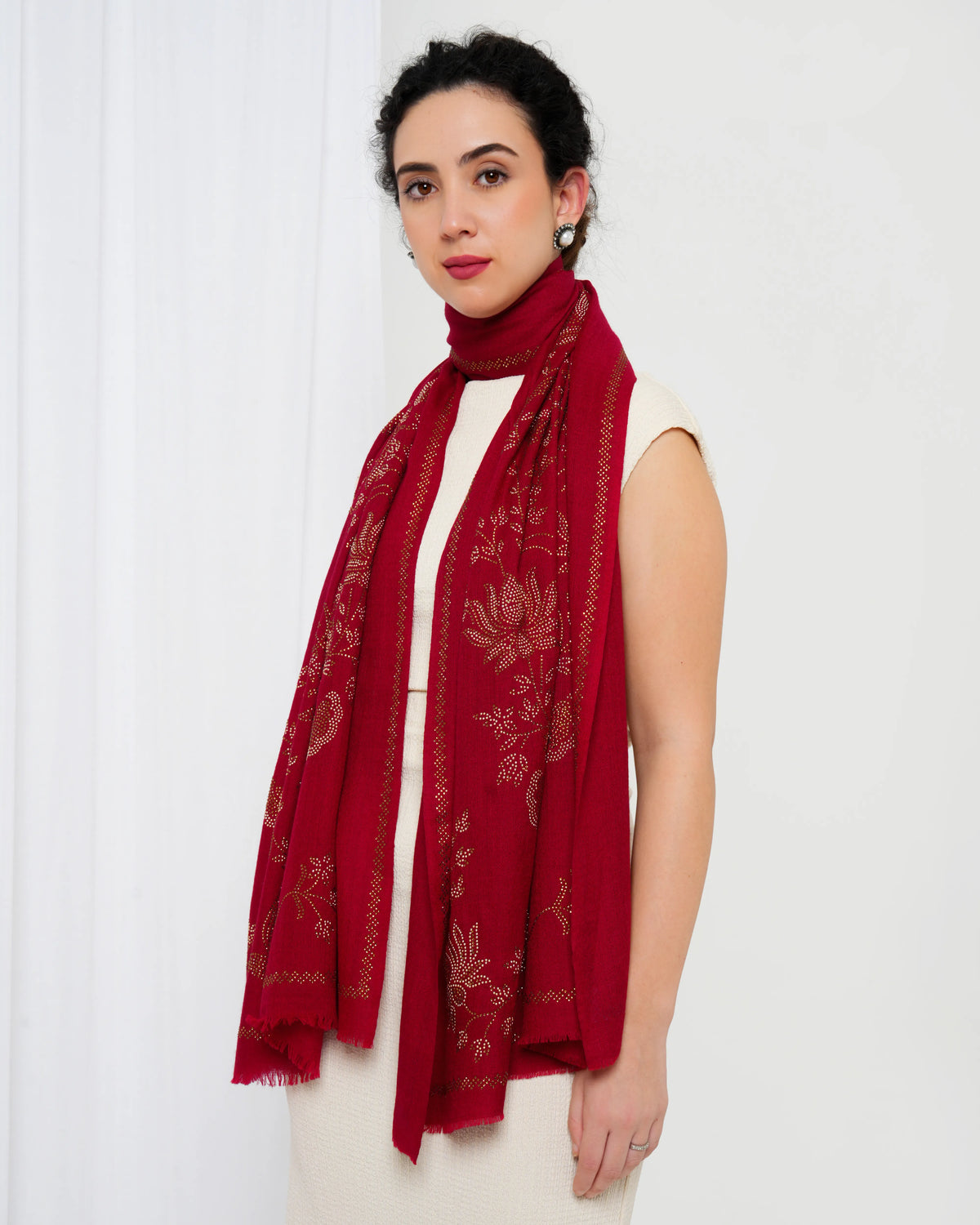 Swarovski Woolen Stole