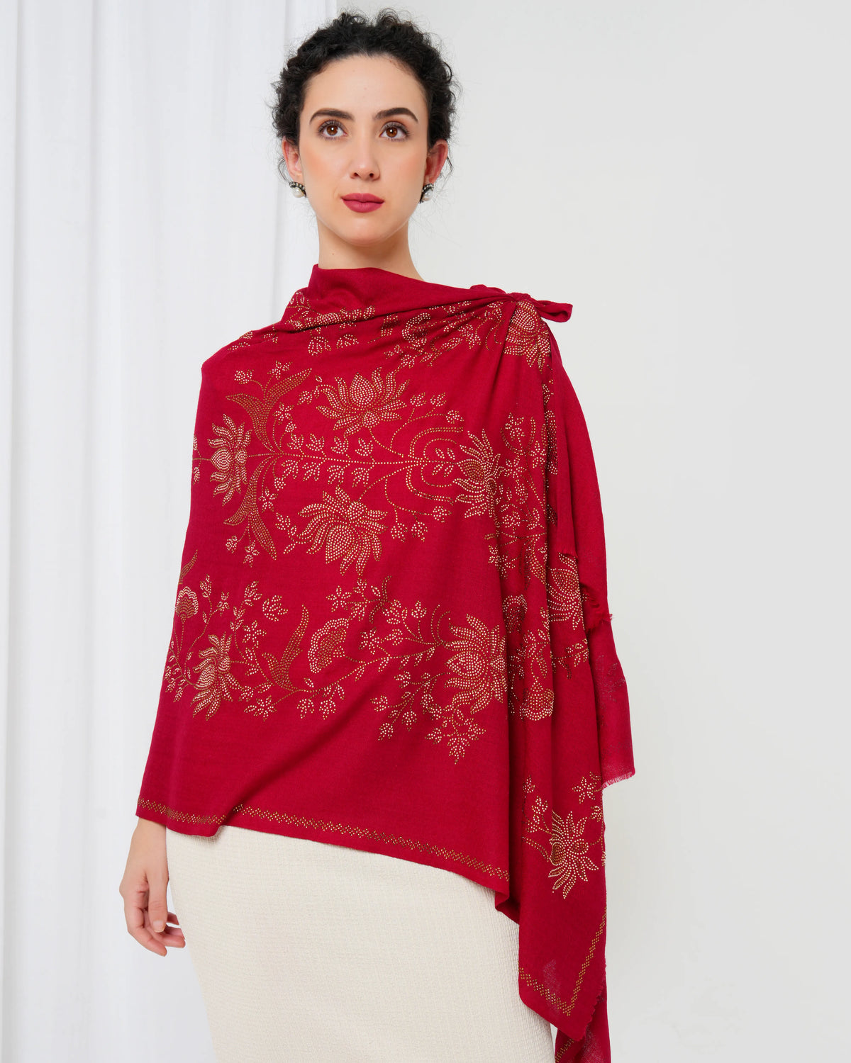 Swarovski Woolen Stole