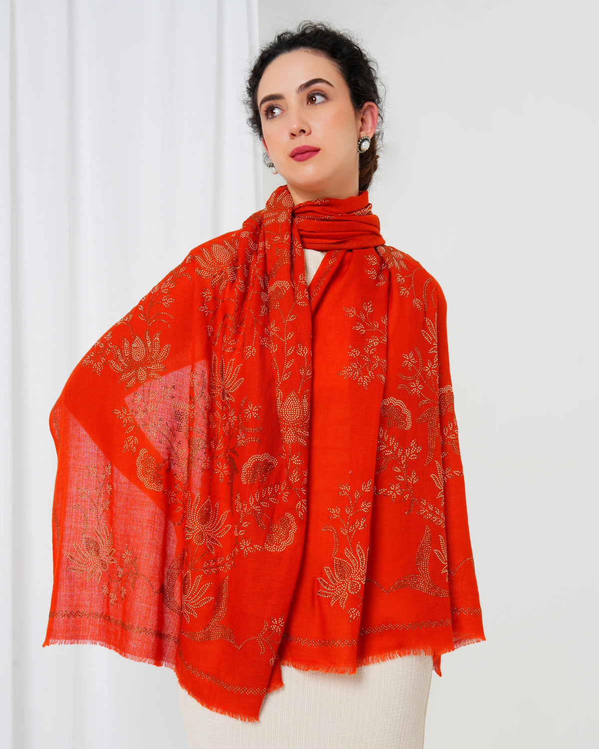 Swarovski Woolen Stole