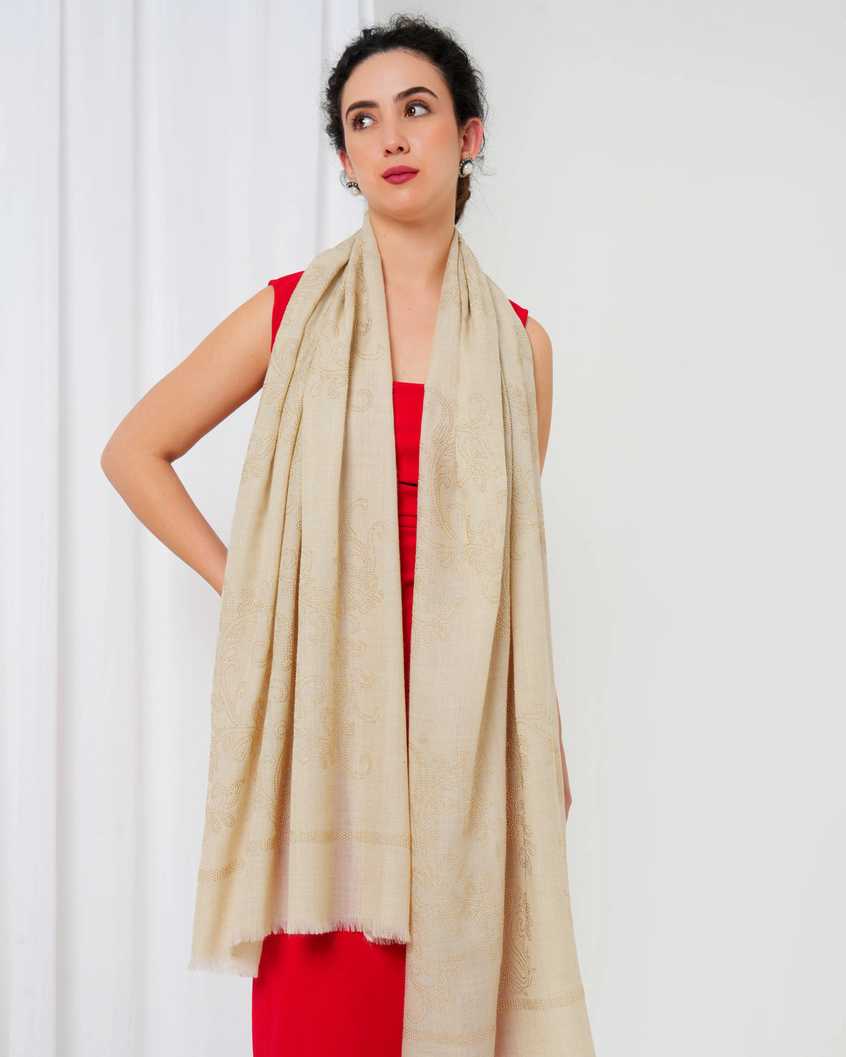Swarovski Woolen Stole