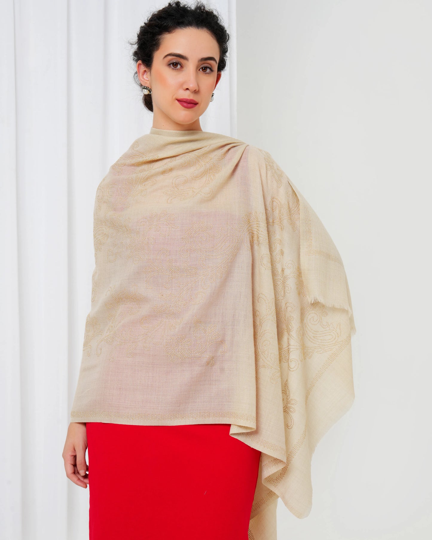 Swarovski Woolen Stole